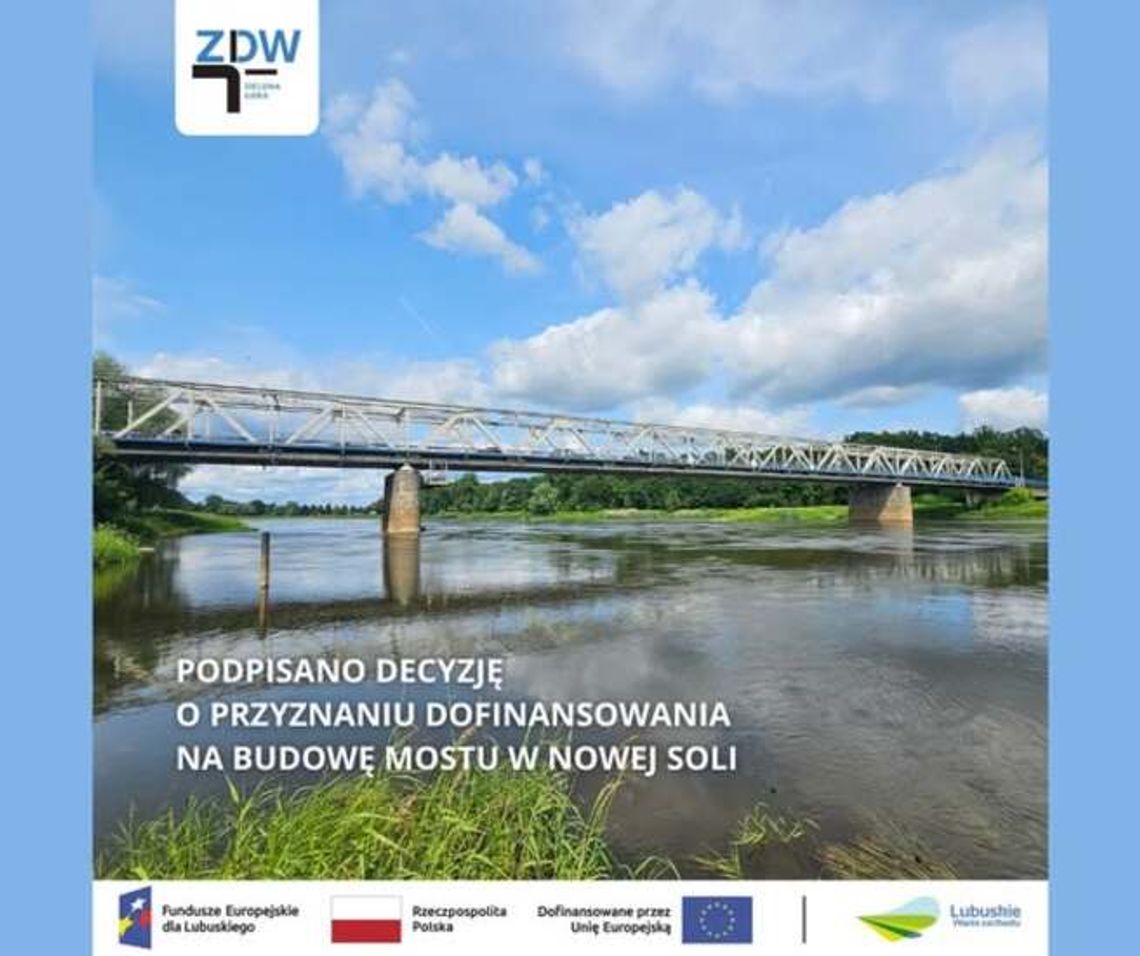 Nowy most w Nowej Soli. Jest decyzja o dotacji na 83 mln zł