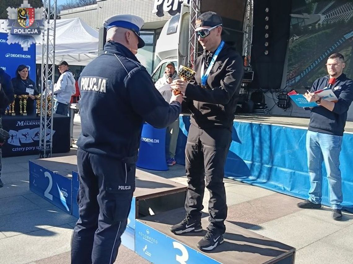 Policjant z Polkowic z medalem na 15 km w Kołobrzegu