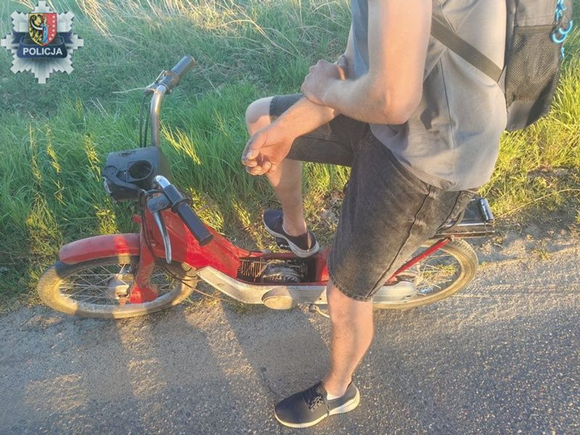 Prowadził motorower po amfetaminie