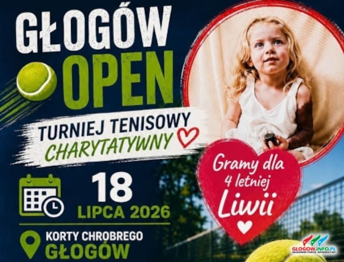 W GŁOGOWIE TENISIŚCI ZAGRAJĄ DLA LIWII W GŁOGOWIE TENISIŚCI ZAGRAJĄ DLA LIWII