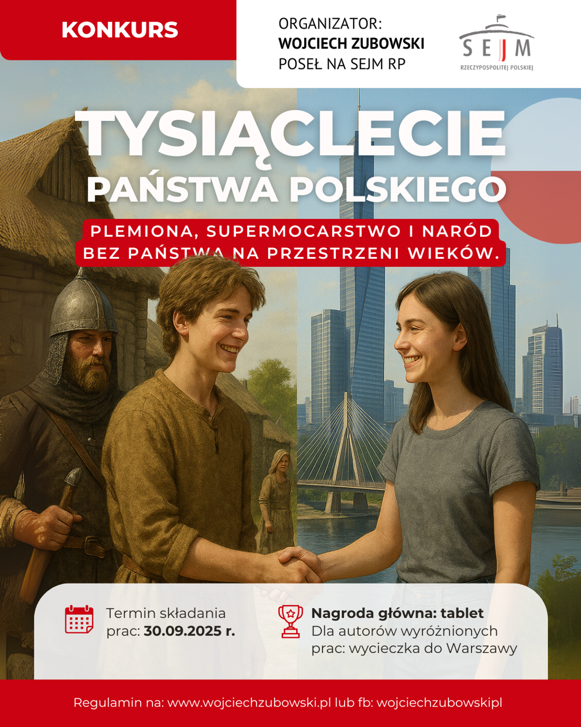 Wojciech Zubowski zaprasza młodzież do konkursu o dziejach Polski