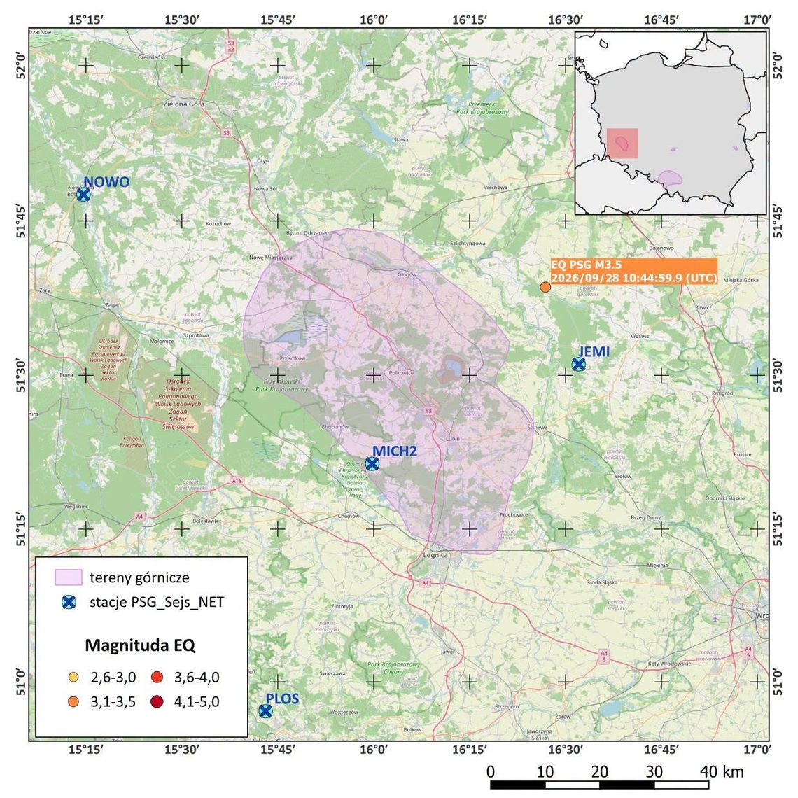 Wstrząs sejsmiczny w pobliżu Głogowa. Naukowcy sprawdzą jego przyczynę Wstrząs sejsmiczny w pobliżu Głogowa. Naukowcy sprawdzą jego przyczynę